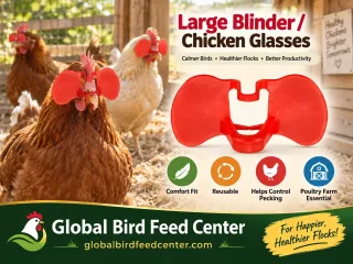 Large Chicken Blinder Glasses for poultry pecking management