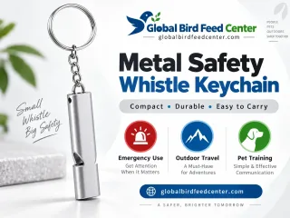 Metal Safety Whistle Keychain