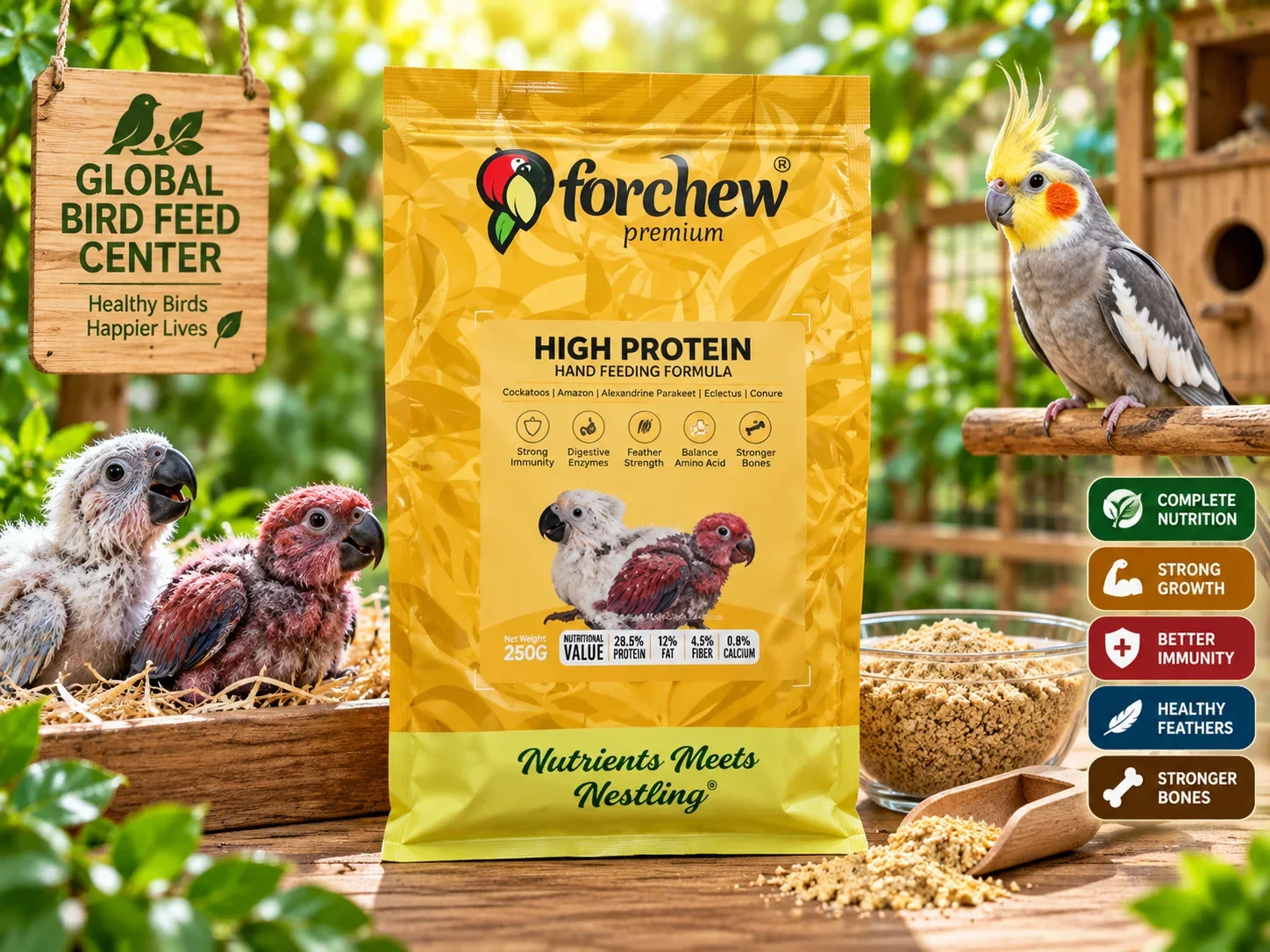 Forchew Premium High Protein Hand Feeding Formula 250g