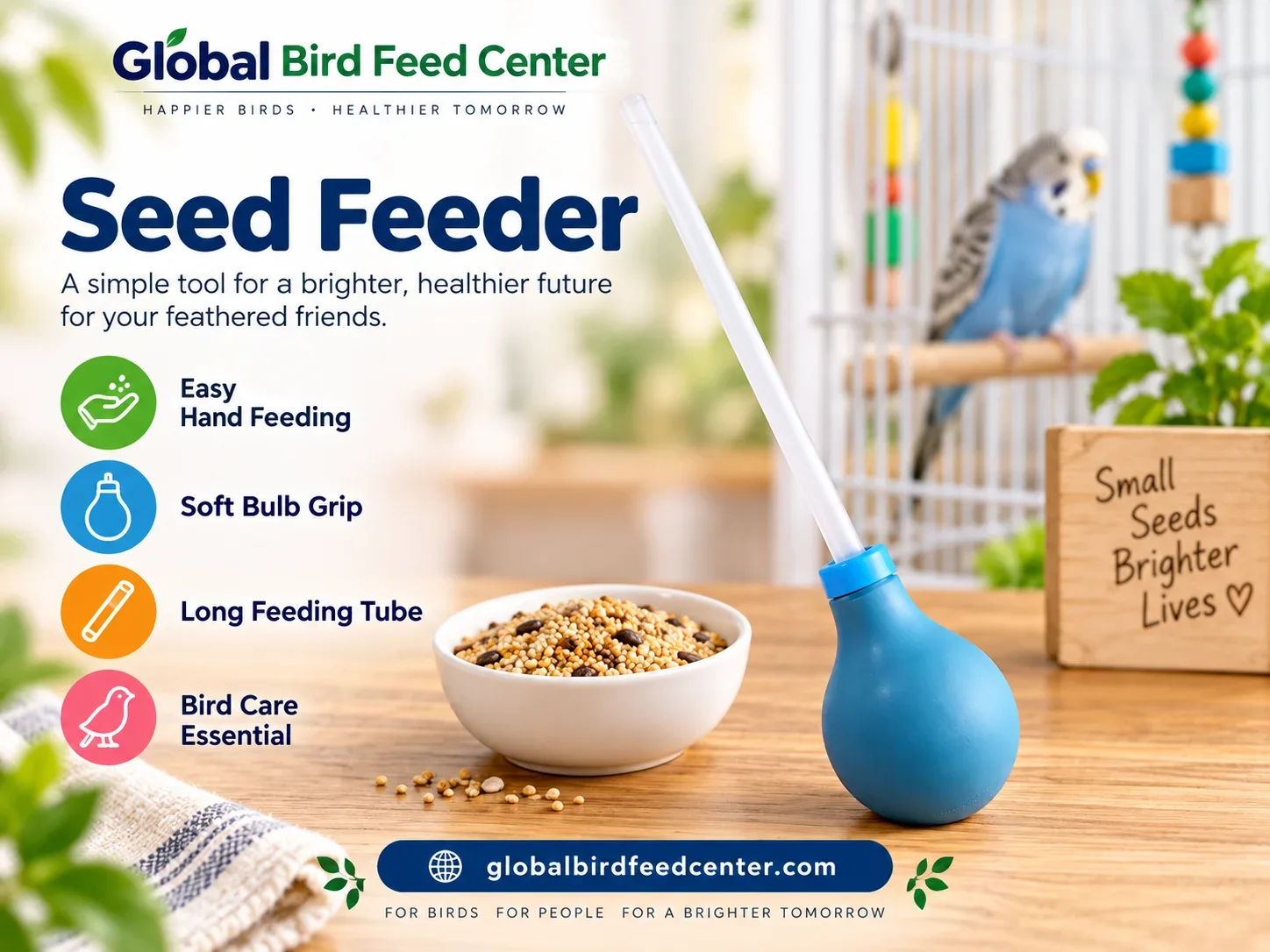 Bird Seed Feeder Hand Feeding Tool